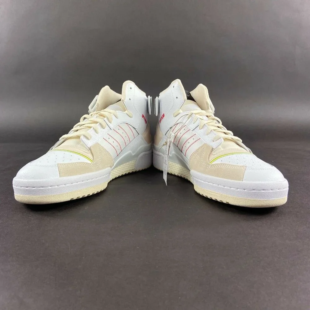 Adidas Men's Forum Exhibit Mid White Black Red Shoes GZ0946 Sizes 8 - 12 - Picture 8 of 9